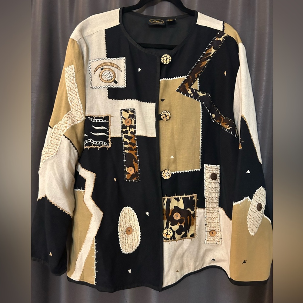 Allure Animal Print Blazer Size 2X